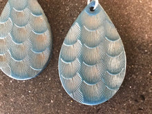 Load image into Gallery viewer, Blue Boho Earrings Handcrafted in Teardrop Shape