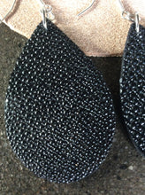 Load image into Gallery viewer, Boho Teardrop Earrings in Stingray and Leather