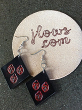 Load image into Gallery viewer, Ladybug Leather Earrings Triangle Shape