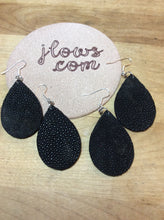 Load image into Gallery viewer, Boho Teardrop Earrings in Stingray and Leather