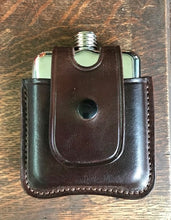 Load image into Gallery viewer, Flask with Handcrafted Leather Flask Cover