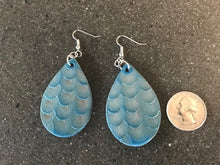 Load image into Gallery viewer, Blue Boho Earrings Handcrafted in Teardrop Shape