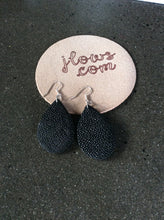 Load image into Gallery viewer, Boho Teardrop Earrings in Stingray and Leather