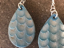 Load image into Gallery viewer, Blue Boho Earrings Handcrafted in Teardrop Shape