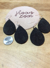 Load image into Gallery viewer, Boho Teardrop Earrings in Stingray and Leather