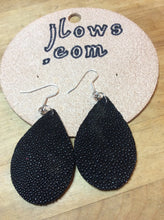 Load image into Gallery viewer, Boho Teardrop Earrings in Stingray and Leather