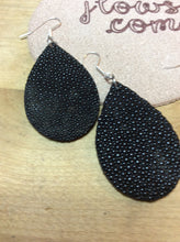 Load image into Gallery viewer, Boho Teardrop Earrings in Stingray and Leather