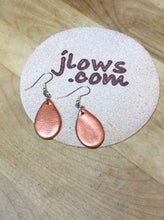 Load image into Gallery viewer, Teardrop Leather Earrings Small Boho Chic in Assorted Solid Colors
