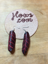 Load image into Gallery viewer, Bohemian Leather Leaf Earrings
