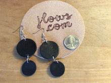 Load image into Gallery viewer, Leather Dangle Earrings Round
