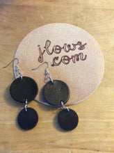 Load image into Gallery viewer, Leather Dangle Earrings Round
