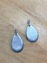 Load image into Gallery viewer, Teardrop Leather Earrings Small Boho Chic in Assorted Solid Colors
