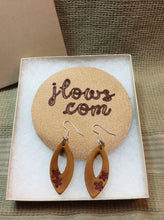 Load image into Gallery viewer, Floral Earrings Hand Tooled Leather
