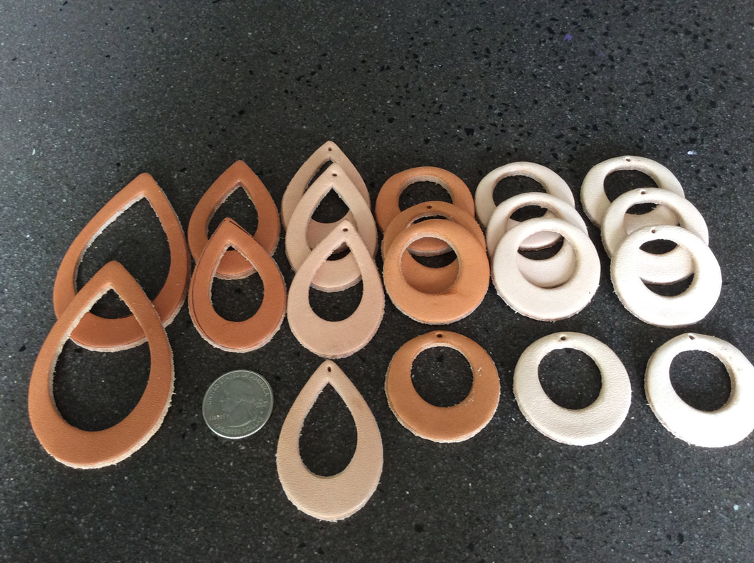 Earring Blanks Leather