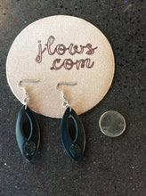 Load image into Gallery viewer, Leather Earrings in Eclipse Shape
