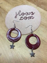 Load image into Gallery viewer, Leather Hoop Earrings in Assorted Colors
