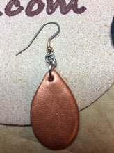 Load image into Gallery viewer, Teardrop Leather Earrings Small Boho Chic in Assorted Solid Colors
