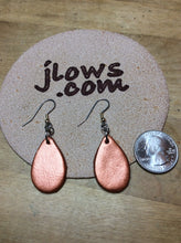 Load image into Gallery viewer, Teardrop Leather Earrings Small Boho Chic in Assorted Solid Colors
